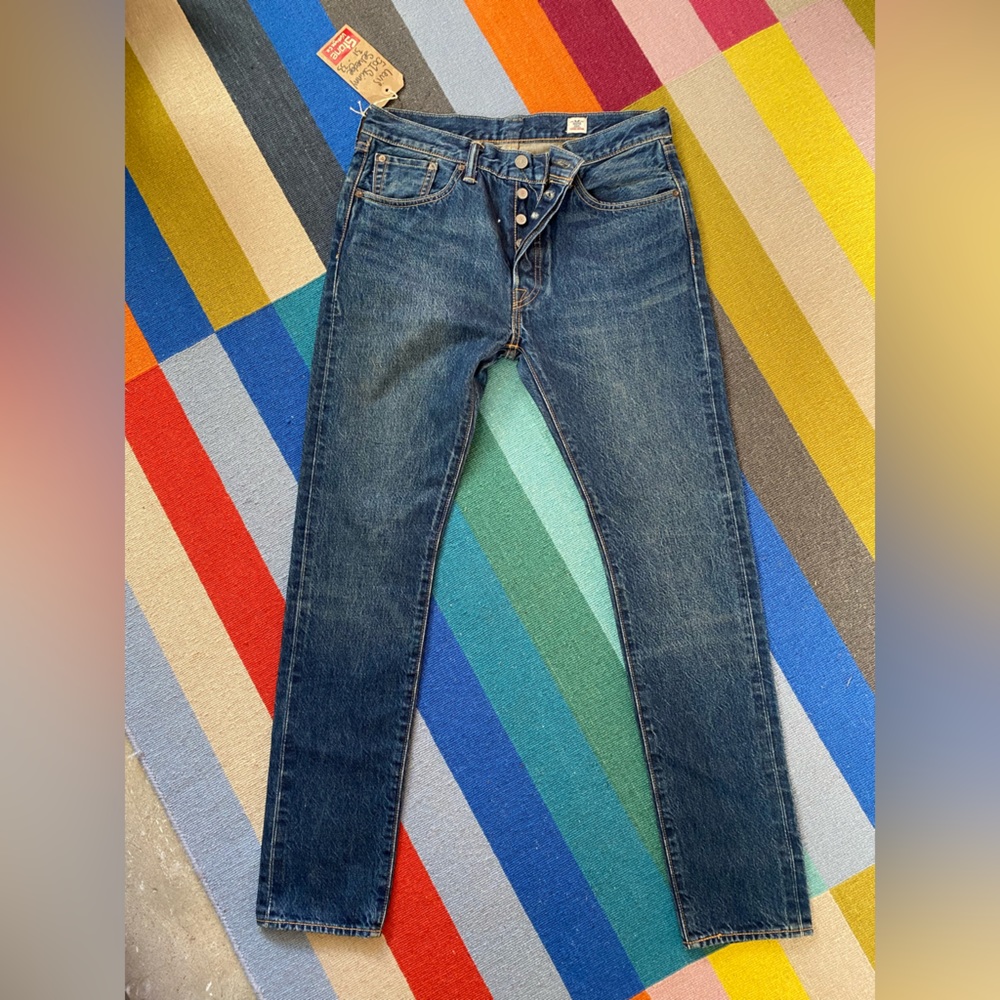Women’s Levi White Oak Cone Mills Denim Jeans - size estimated, see photos